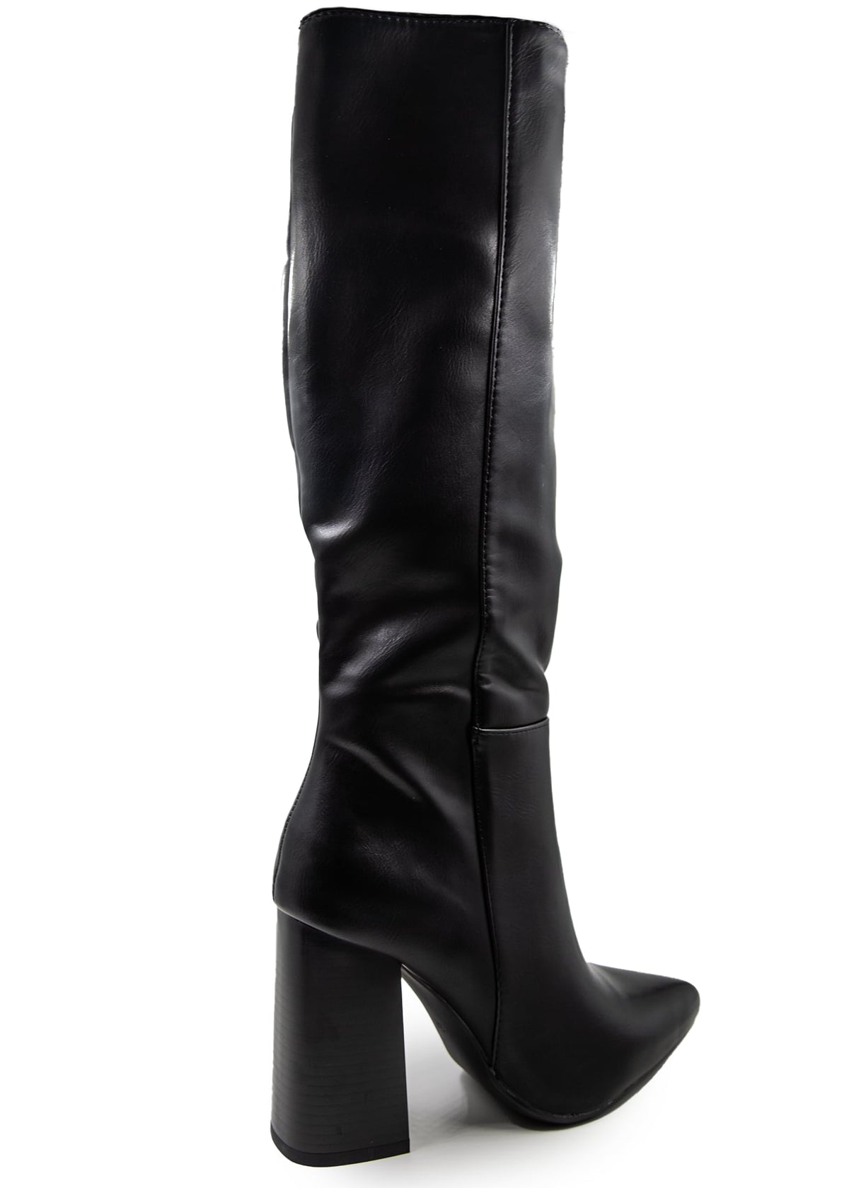 Bota Alta Clásica color Negro - lateral