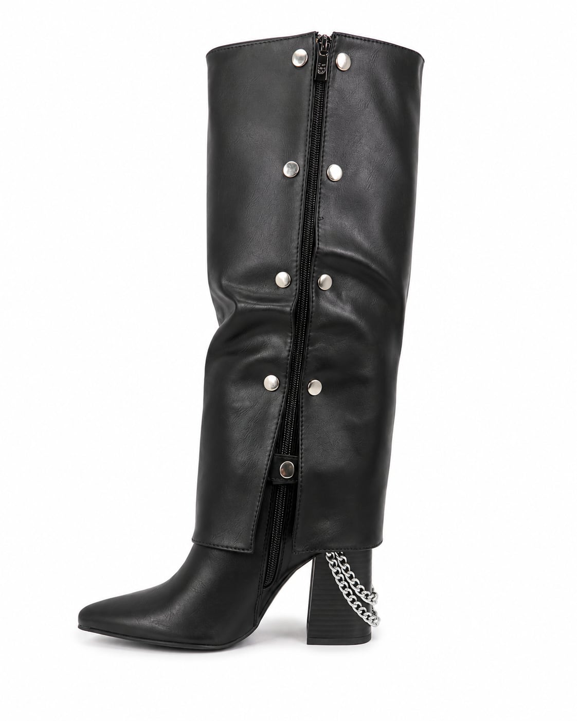 Bota Caña Alta 3 en 1 color Negro - capa abierta