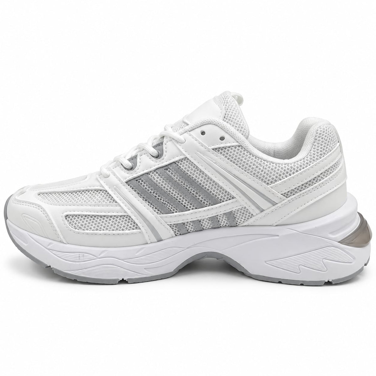 Zapatilla Retro Runner color Blanco - lateral interior