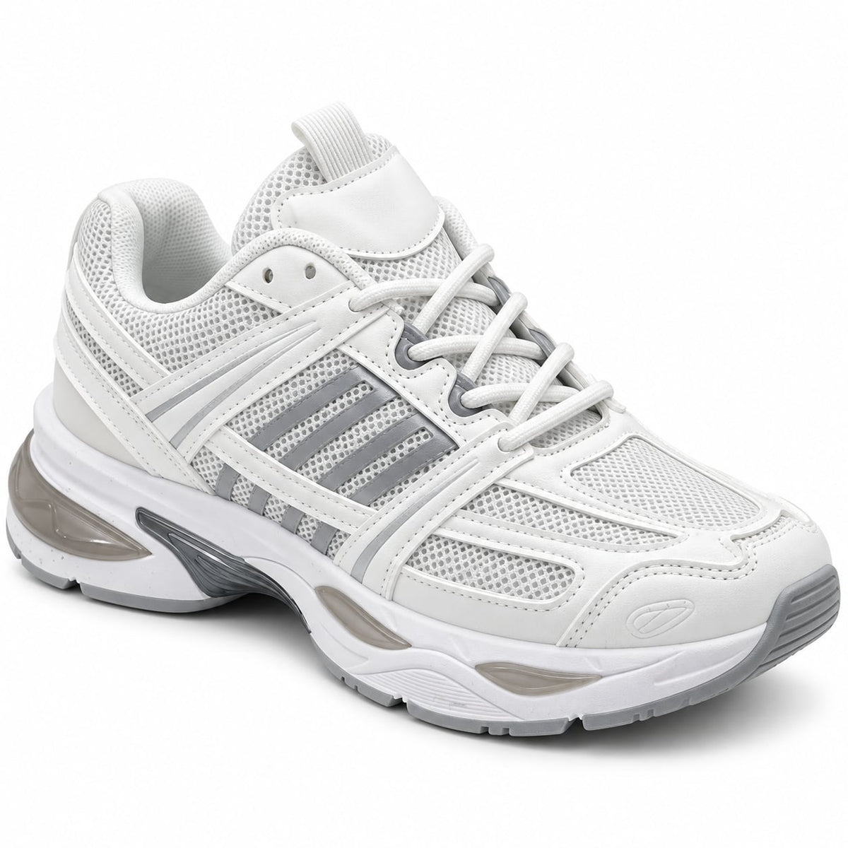 Zapatilla Retro Runner color Blanco - tres cuartos