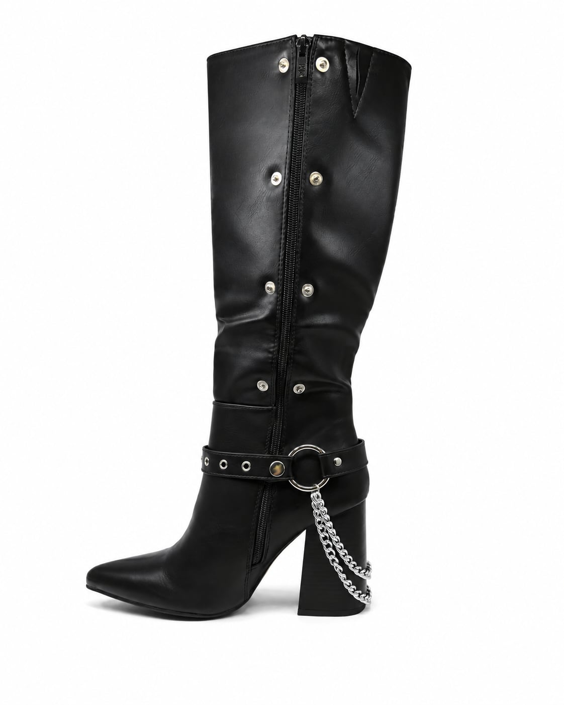Bota Caña Alta 3 en 1 color Negro - capa abierta frontal
