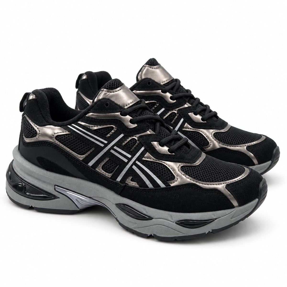 Zapatilla Metal Runner color Negro - par