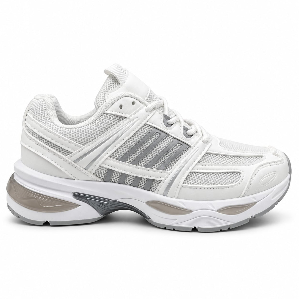 Zapatilla Retro Runner color Blanco - lateral