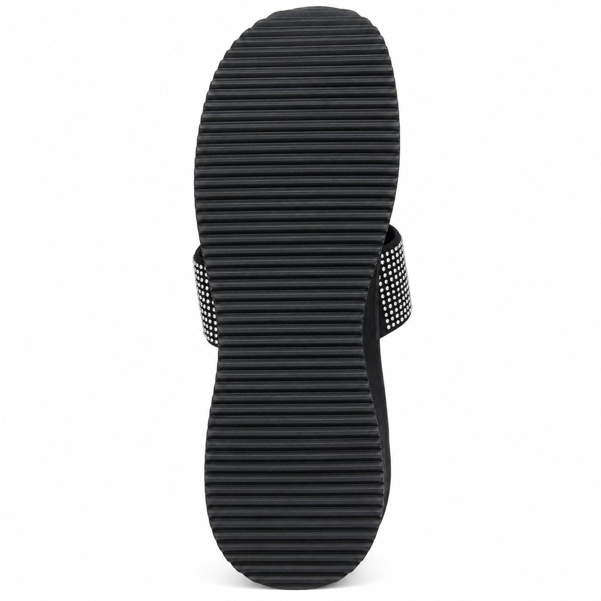 Sandalia Plataforma Anillo Glam color Negro - suela
