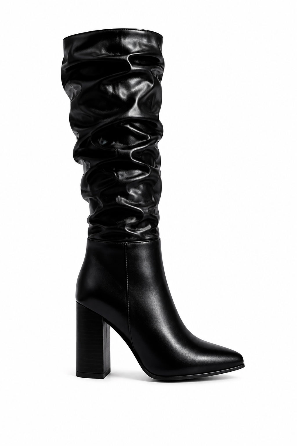 BOTA TACO ECO CUERO ARRUGADA