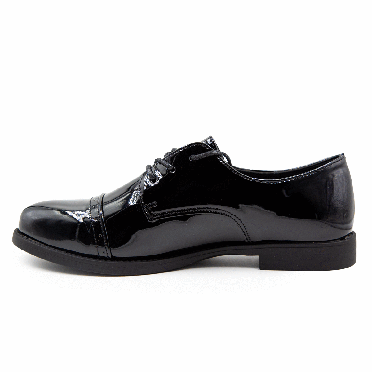 Mocasín Clásico Charol Zapato Mujer Casual
