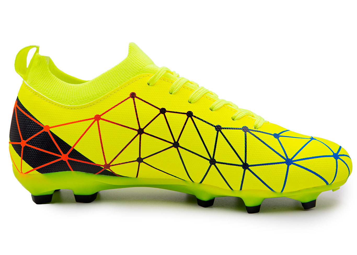 Zapato Futbol Profesional Adulto Cuello Elastico Tacos Fijos