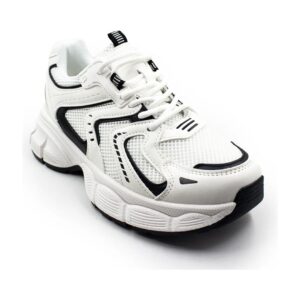Zapatilla Urbana Mujer Chunky Blanca Plataforma Multicolor