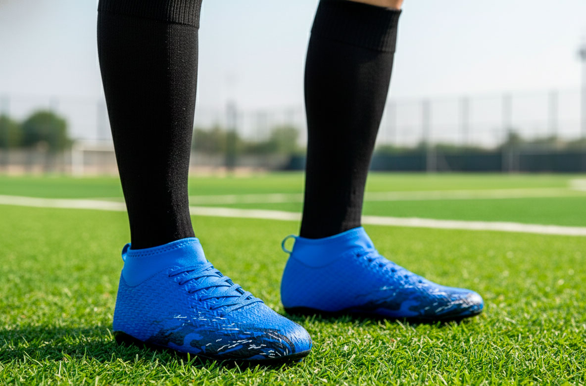 Zapato Futbol Con Toperoles Profesional Con Cuello Elastico
